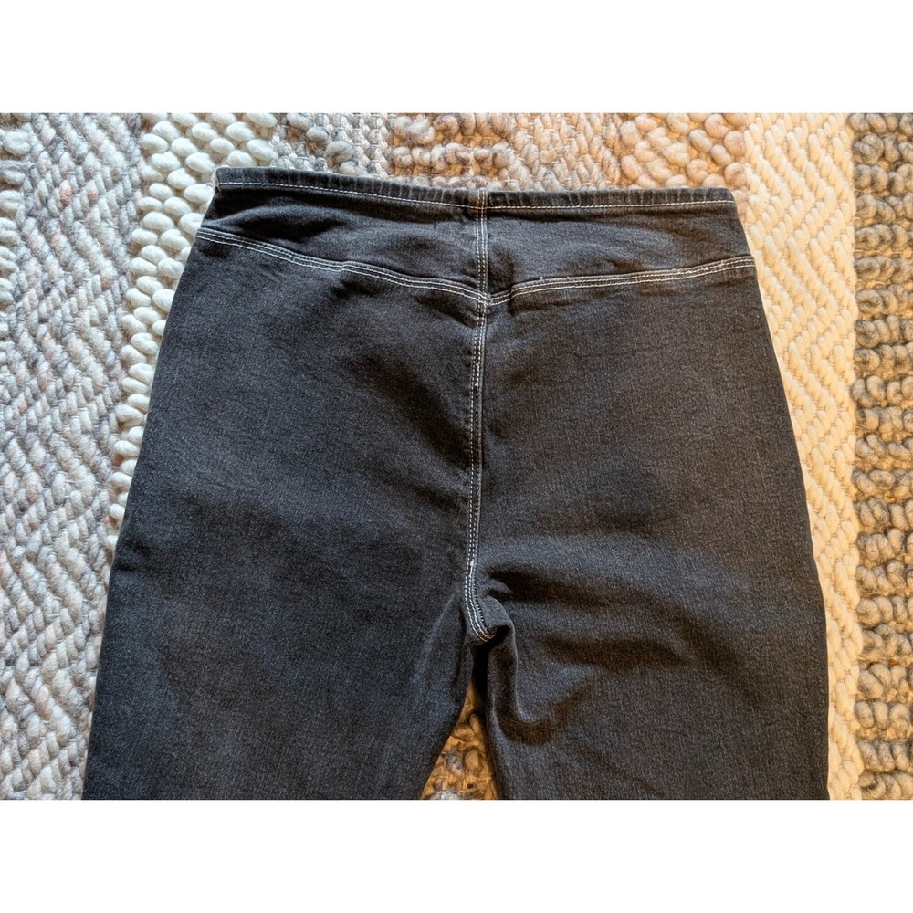 PacSun Charcoal Gray Side Zip Flare Jeans Contrast Stitch size 25x32 Retro Y2k - Picture 6 of 10